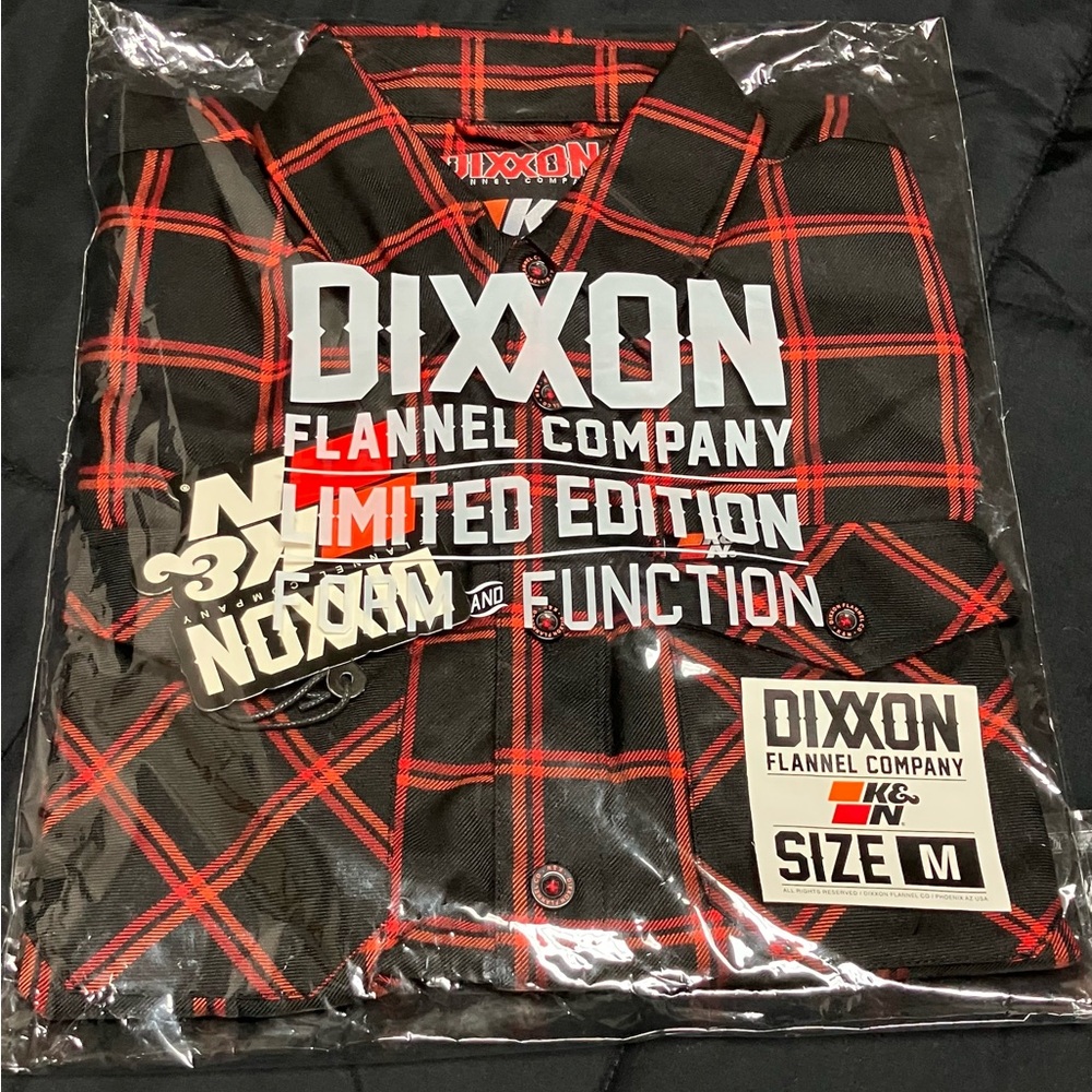 New DIXXON The K&N Filters Flannel Mens Medium BNIB